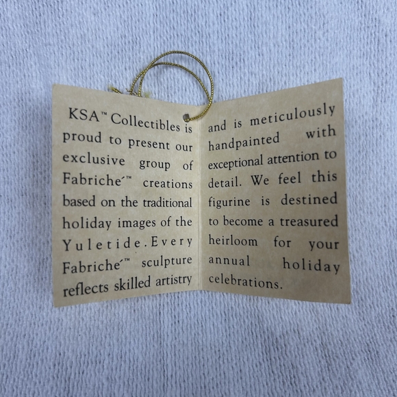 Kurt Adler Santa Fabriche Green Coat Santa Figure "Forever Green" Vintage Detail - Picture 12 of 15